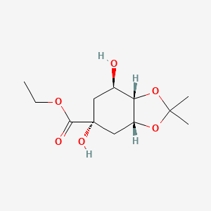 Ethyl (3aR,5R,7R,7aS)-Hexahydro-5,7-dihydroxy-2,2-dimethyl-1,3-benzodioxole-5-carboxylic Acid Ester