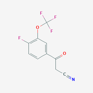 4-Fluoro-3-(trifluoromethoxy)benzoylacetonitrile