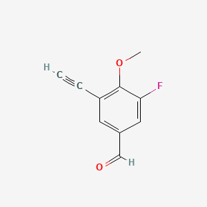 3-Ethynyl-5-fluoro-4-methoxybenzaldehyde