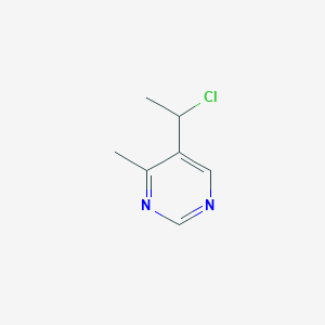 5-(1-Chloroethyl)-4-methylpyrimidine