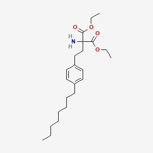 molecular formula C23H37NO4 B15293013 Diethyl 2-Amino-2-(4-Octylphenethyl)malonate 