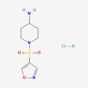 1-(Isoxazol-4-ylsulfonyl)piperidin-4-amine hydrochloride