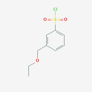 molecular formula C9H11ClO3S B1529302 3-(Ethoxymethyl)benzene-1-sulfonyl chloride CAS No. 1291493-41-8
