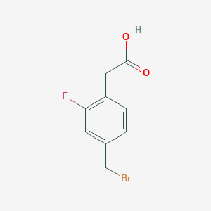 4-(Bromomethyl)-2-fluorophenylacetic acid