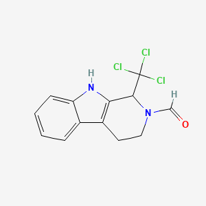 1-(Trichloromethyl)-3,4-dihydro-1H-pyrido[3,4-b]indole-2(9H)-carbaldehyde