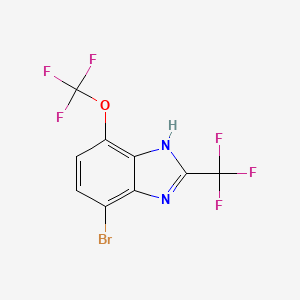 4-Bromo-7-(trifluoromethoxy)-2-(trifluoromethyl)-1H-benzimidazole