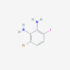 3-Bromo-6-iodobenzene-1,2-diamine