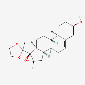 16alpha,17-Epoxy-3beta-hydroxy-pregn-5-en-20-one, Cyclic Ethylene Acetal