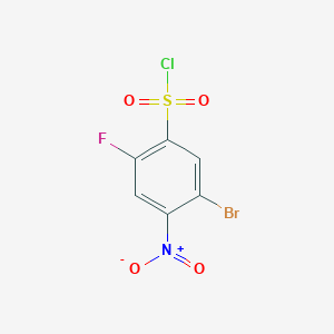 5-Bromo-2-fluoro-4-nitrobenzenesulfonyl chloride