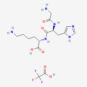 Glycyl-L-histidyl-L-lysine TFA Salt