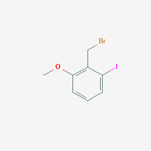 molecular formula C8H8BrIO B15293180 2-(Bromomethyl)-1-iodo-3-methoxybenzene 