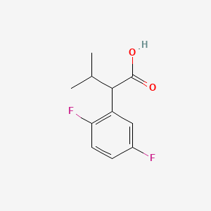 molecular formula C11H12F2O2 B1529320 2,5-Difluoro-alpha-(1-methylethyl)-benzeneacetic acid CAS No. 1339754-82-3