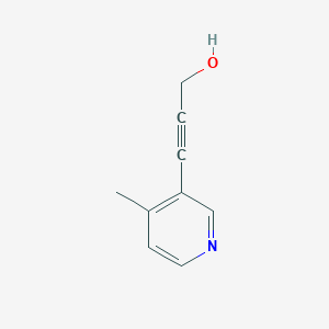 molecular formula C9H9NO B15293206 3-(4-Methylpyridin-3-yl)prop-2-yn-1-ol 