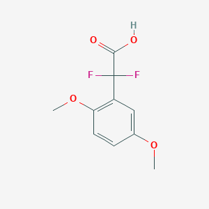 molecular formula C10H10F2O4 B1529321 2-(2,5-二甲氧基苯基)-2,2-二氟乙酸 CAS No. 1342352-23-1