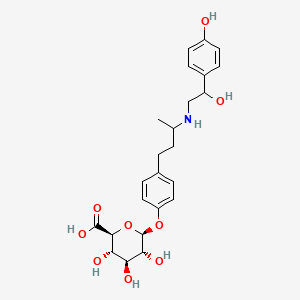 (2S,3S,4S,5R,6S)-3,4,5-trihydroxy-6-[4-[3-[[2-hydroxy-2-(4-hydroxyphenyl)ethyl]amino]butyl]phenoxy]oxane-2-carboxylic acid