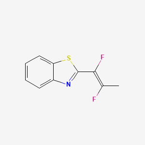 Benzothiazole,2-(1,2-difluoropropenyl)-(8ci)