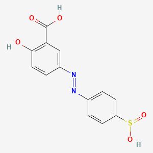 (E)-2-Hydroxy-5-((4-sulfinophenyl)diazenyl)benzoic Acid