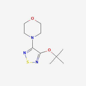 4-[4-[(2-methylpropan-2-yl)oxy]-1,2,5-thiadiazol-3-yl]morpholine