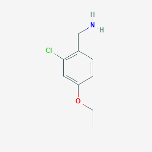 molecular formula C9H12ClNO B1529328 (2-氯-4-乙氧基苯基)甲胺 CAS No. 1342713-65-8