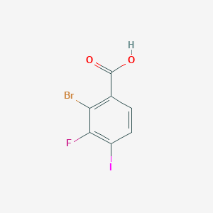 2-Bromo-3-fluoro-4-iodobenzoic acid