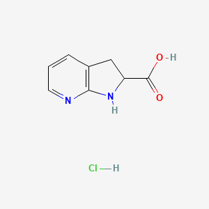 2,3-Dihydro-1H-pyrrolo[2,3-b]pyridine-2-carboxylic acid hydrochloride