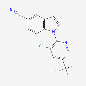 1-[3-Chloro-5-(trifluoromethyl)pyridin-2-yl]-1h-indole-5-carbonitrile