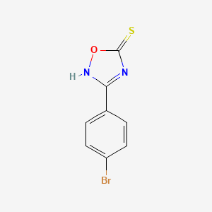 molecular formula C8H5BrN2OS B1529333 3-(4-溴苯基)-1,2,4-噁二唑-5-硫醇 CAS No. 1341567-52-9