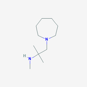 molecular formula C11H24N2 B1529334 [1-(Azepan-1-yl)-2-methylpropan-2-yl](methyl)amine CAS No. 1342441-39-7
