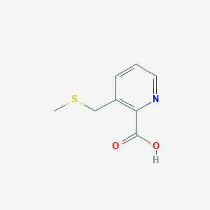 molecular formula C8H9NO2S B1529350 3-[(甲硫基)甲基]吡啶-2-羧酸 CAS No. 1342692-51-6