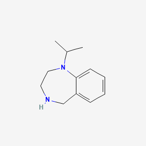 molecular formula C12H18N2 B1529351 1-(propan-2-yl)-2,3,4,5-tetrahydro-1H-1,4-benzodiazepine CAS No. 1267815-44-0