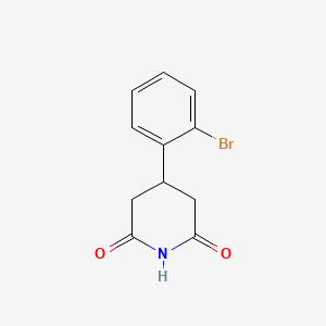 molecular formula C11H10BrNO2 B1529353 4-(2-Bromophenyl)piperidine-2,6-dione CAS No. 99983-26-3