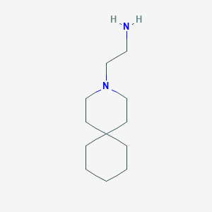 molecular formula C12H24N2 B1529355 2-{3-Azaspiro[5.5]undecan-3-yl}ethan-1-amine CAS No. 1012-58-4