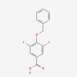 molecular formula C14H10F2O3 B1529363 4-(benzyloxy)-3,5-difluorobenzoic Acid CAS No. 1408143-67-8