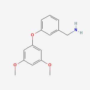 molecular formula C15H17NO3 B1529364 [3-(3,5-二甲氧基苯氧基)苯基]甲胺 CAS No. 1485353-14-7
