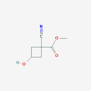 Methyl 1-cyano-3-hydroxycyclobutane-1-carboxylate