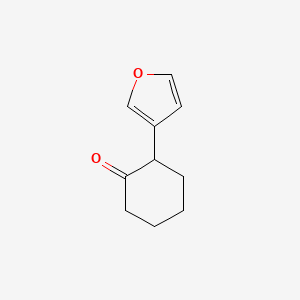 molecular formula C10H12O2 B1529365 2-(呋喃-3-基)环己烷-1-酮 CAS No. 1343456-25-6