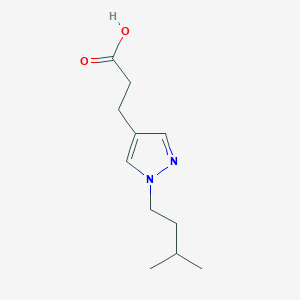 3-[1-(3-methylbutyl)-1H-pyrazol-4-yl]propanoic acid