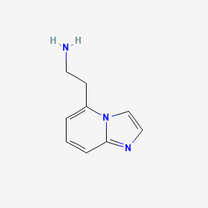 molecular formula C9H11N3 B15293681 2-{Imidazo[1,2-a]pyridin-5-yl}ethan-1-amine 