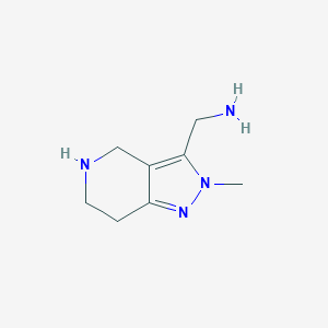 (2-methyl-4,5,6,7-tetrahydro-2H-pyrazolo[4,3-c]pyridin-3-yl)methanamine