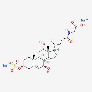 N-[(3beta,7alpha,12alpha)-7,12-Dihydroxy-24-oxo-3-(sulfooxy)chol-5-en-24-yl]glycine Disodium Salt