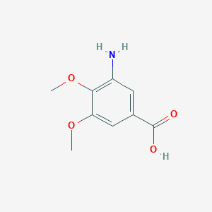 molecular formula C9H11NO4 B1529371 3-Amino-4,5-dimethoxybenzoic acid CAS No. 861556-80-1