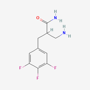 molecular formula C10H11F3N2O B1529374 3-Amino-2-[(3,4,5-trifluorophenyl)methyl]propanamide CAS No. 1310202-01-7