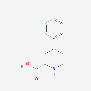 molecular formula C12H15NO2 B15293766 4-Phenyl-2-piperidinecarboxylic Acid 