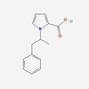 molecular formula C14H15NO2 B1529380 1-(1-phenylpropan-2-yl)-1H-pyrrole-2-carboxylic acid CAS No. 1432680-68-6