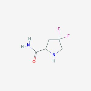 2-Pyrrolidinecarboxamide, 4,4-difluoro-