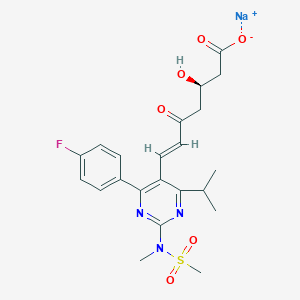 sodium;(E,3R)-7-[4-(4-fluorophenyl)-2-[methyl(methylsulfonyl)amino]-6-propan-2-ylpyrimidin-5-yl]-3-hydroxy-5-oxohept-6-enoate