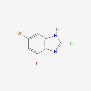 5-Bromo-2-chloro-7-fluoro-1H-benzo[d]imidazole