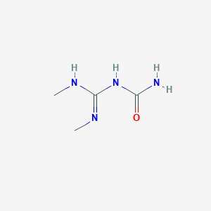 molecular formula C4H10N4O B15293935 [Bis(Methylamino)methylidene]urea 