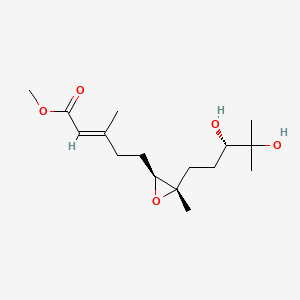 Methyl [2alpha(E),3beta(R*)]-5-[3-(3,4-Dihydroxy-4-methylpentyl)-3-methyloxiranyl]-3-methyl-2-pentenoic Acid Ester