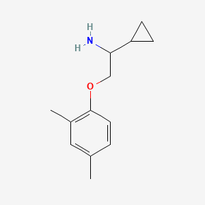 molecular formula C13H19NO B1529396 [1-环丙基-2-(2,4-二甲基苯氧基)乙基]胺 CAS No. 1340391-41-4
